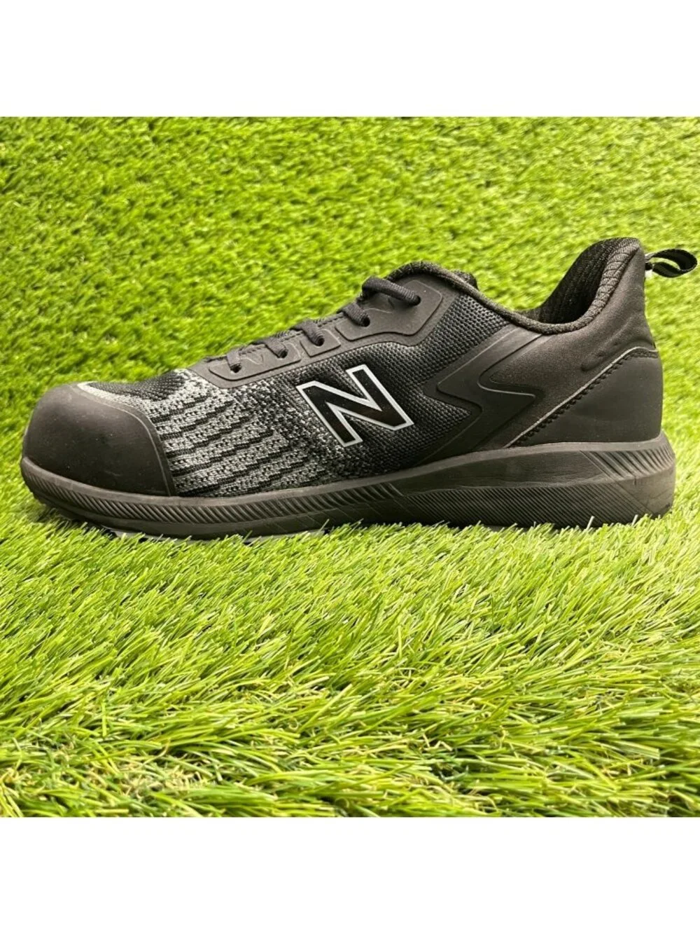 New Balance Speedware Mens Size 10.5 Black White Composite Toe Safety Work Shoes